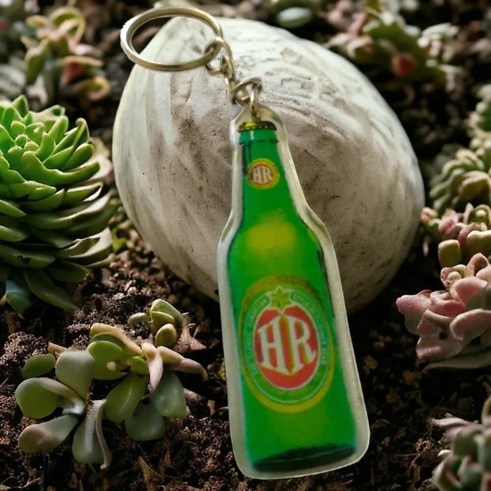 Hijos De Rivera Key Ring Spanish‎ Beer Keychain Bottle Promo Fob Holder Brewery